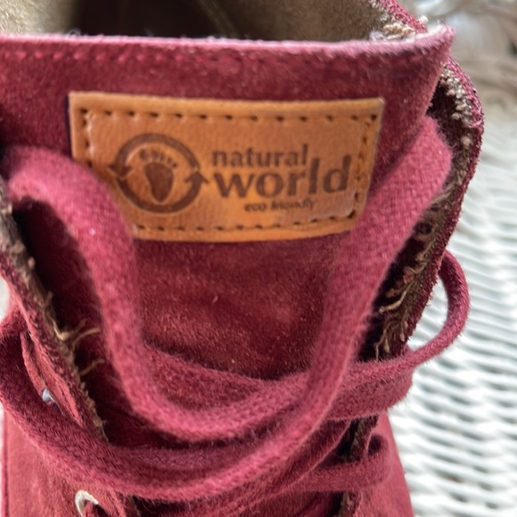 Natural World Red organic sneakers size 38 / 7 - Picture 12 of 13